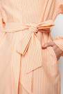 Trendyol - Orange Belted Striped Kimono
