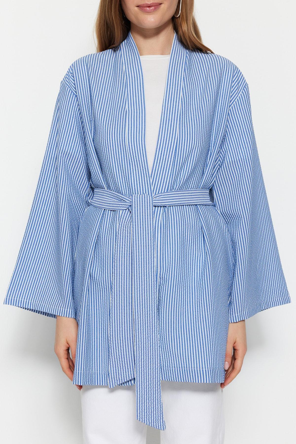 Striped Kimono, , large image number 0
