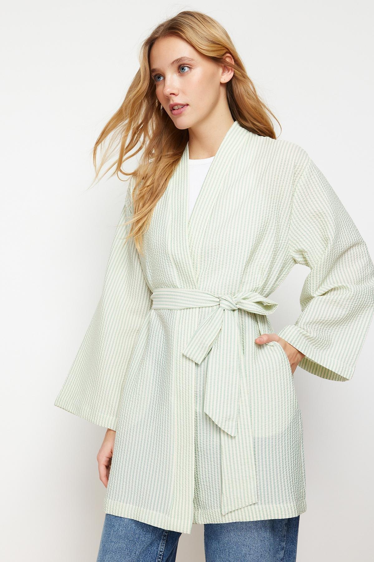 Trendyol - Green Relaxed Caftan