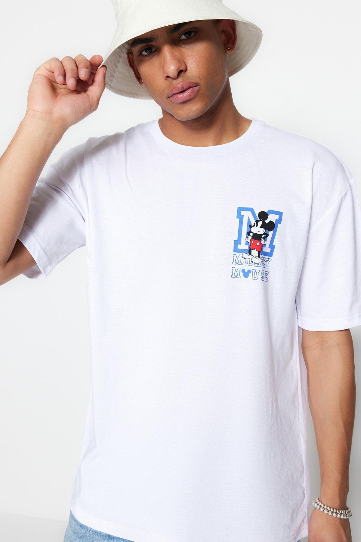 White Graphic T-Shirt, , large image number 1