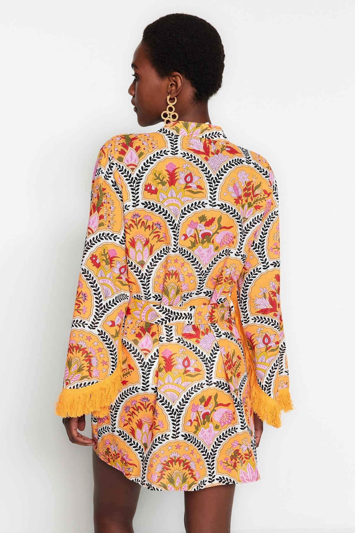 Trendyol - Multicolour Ethnic Oversize Kimono