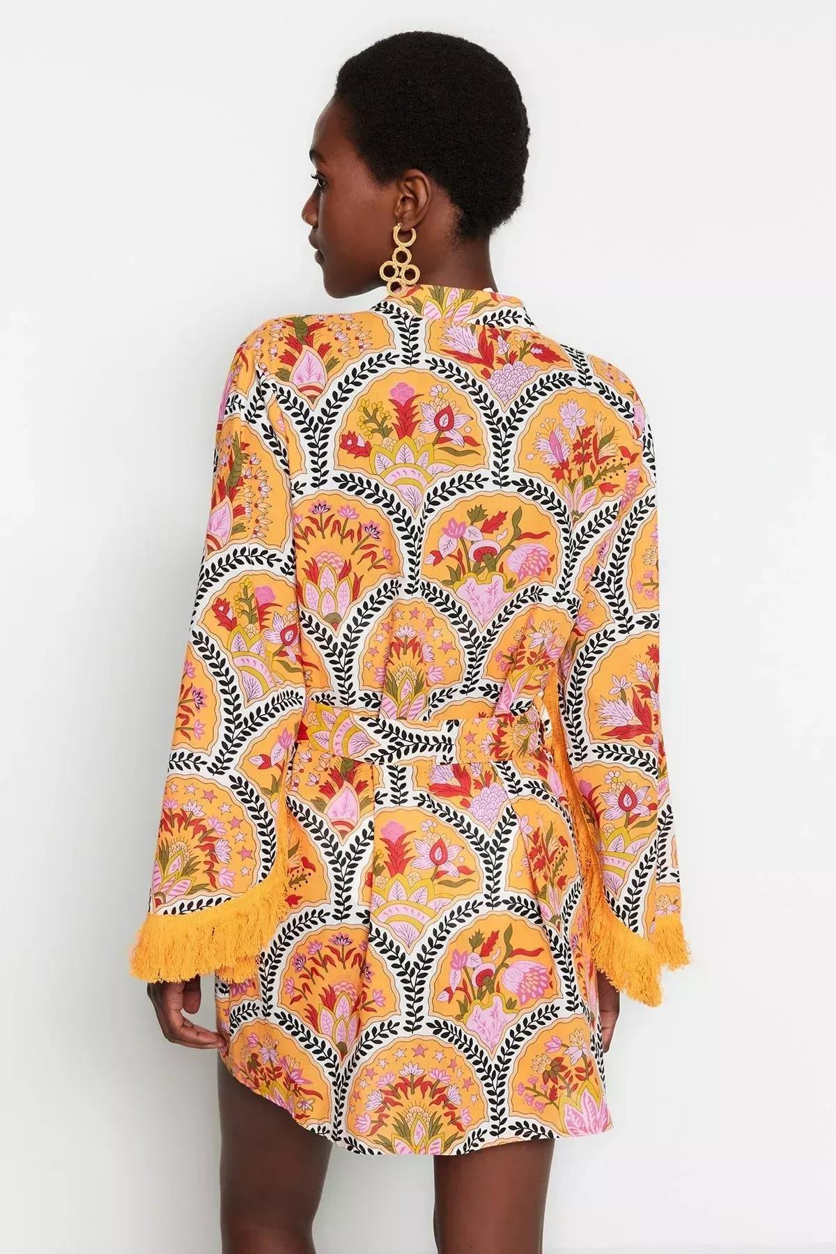 Ethnic Oversize Kimono, Multicolor, large image number 6