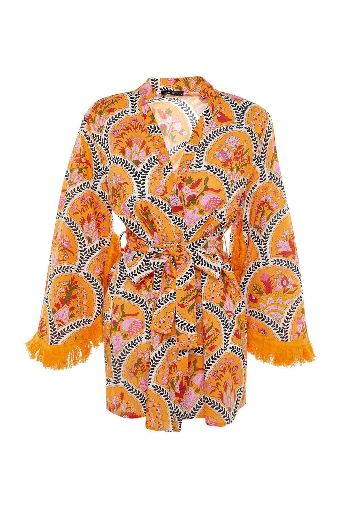 Trendyol - Multicolour Ethnic Oversize Kimono