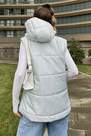 Alacati - Blue Hooded Puffer Vest