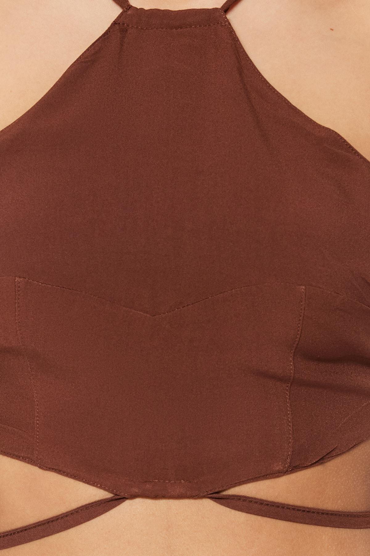 Brown Fitted Co-Ord Set, , large image number 4