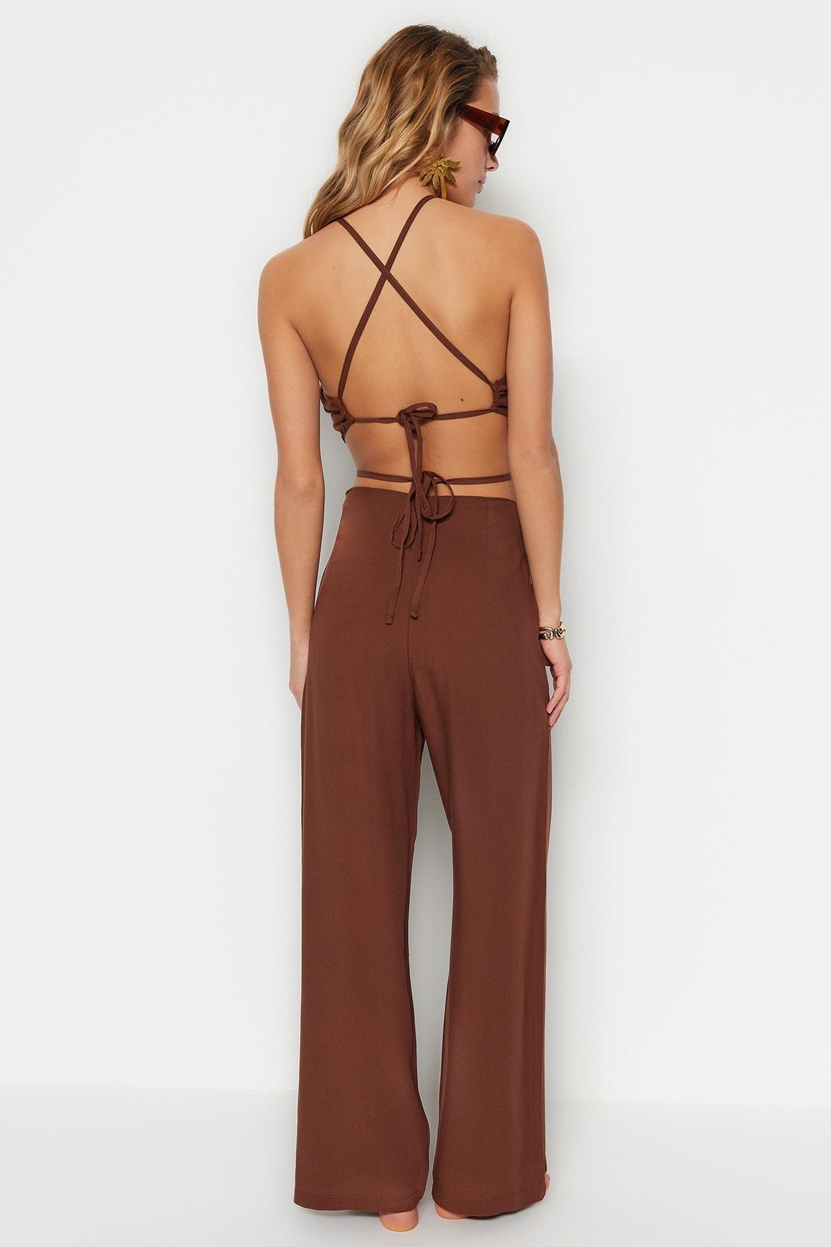 Brown Fitted Co-Ord Set, , large image number 5