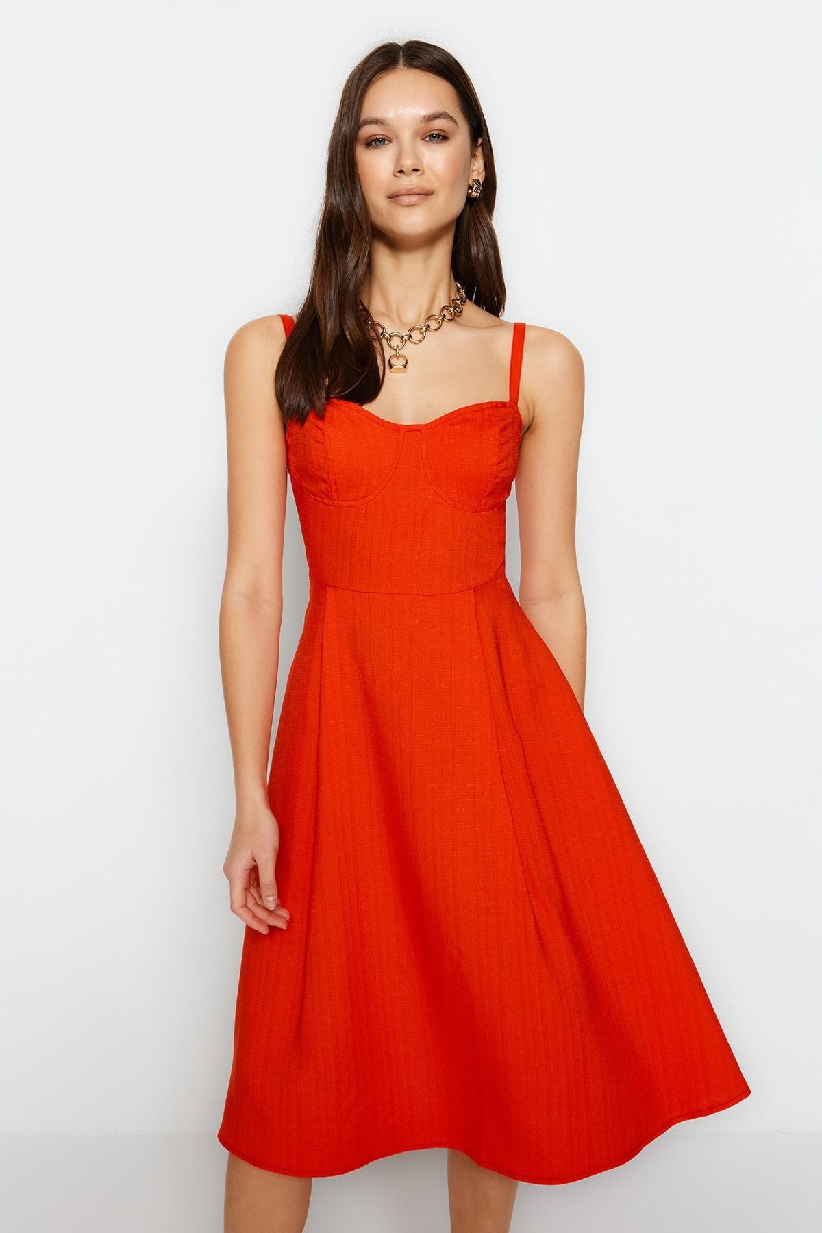Red Skater Dress, , large image number 0