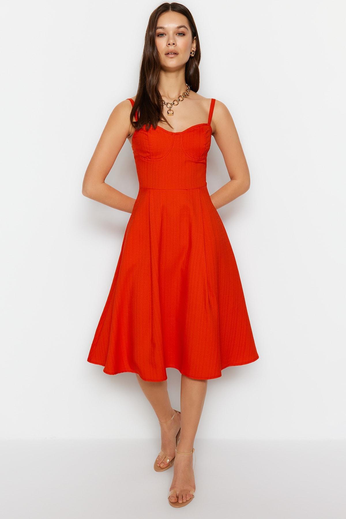 Red Skater Dress, , large image number 1