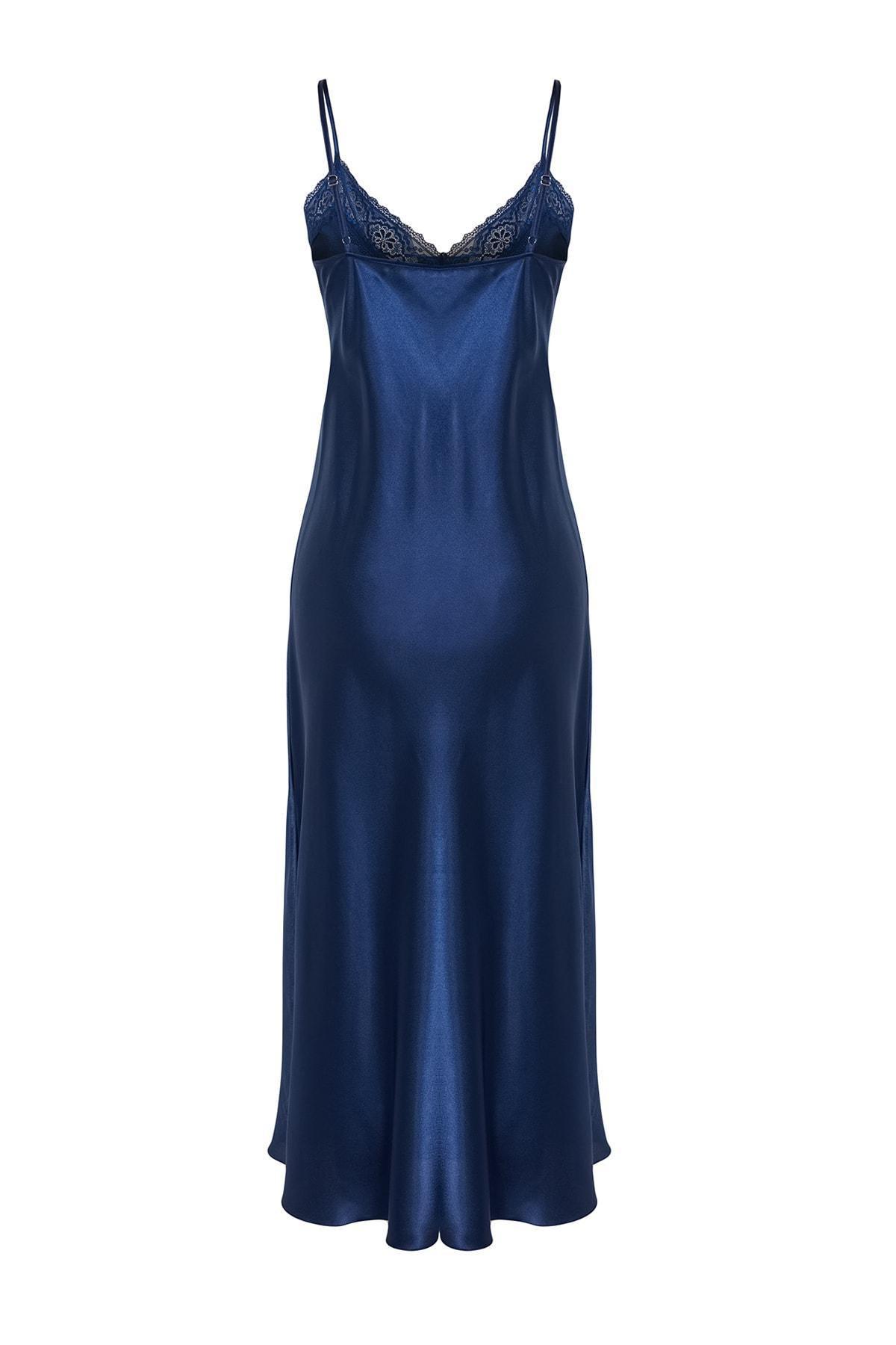 Blue Fitted Nightgown, , large image number 6