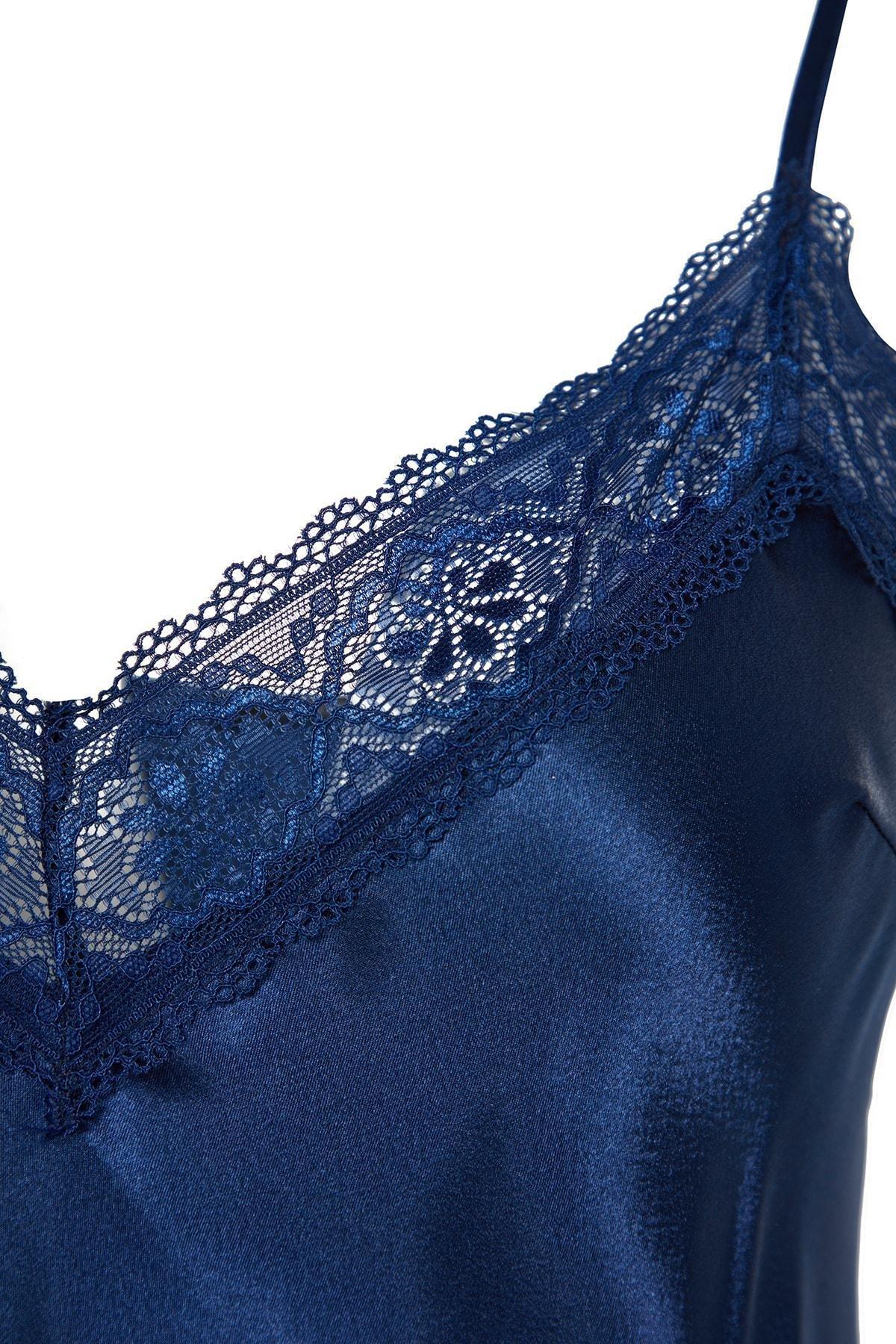 Blue Fitted Nightgown, , large image number 7