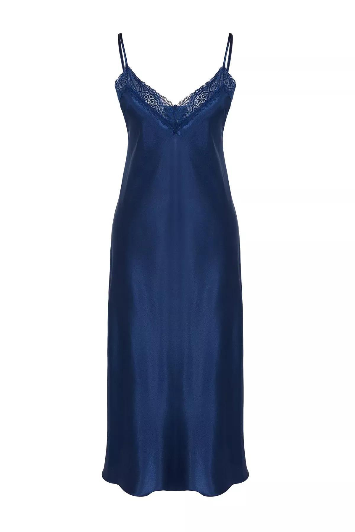 Blue Fitted Nightgown, Blue, large image number 11