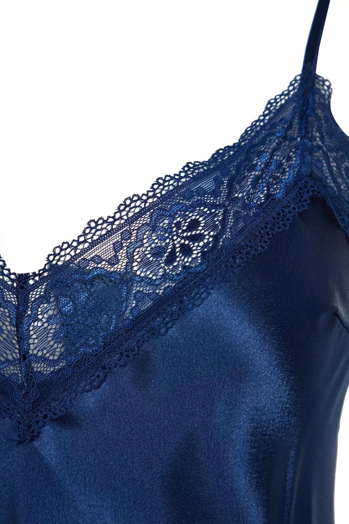 Blue Fitted Nightgown, Blue, large image number 12