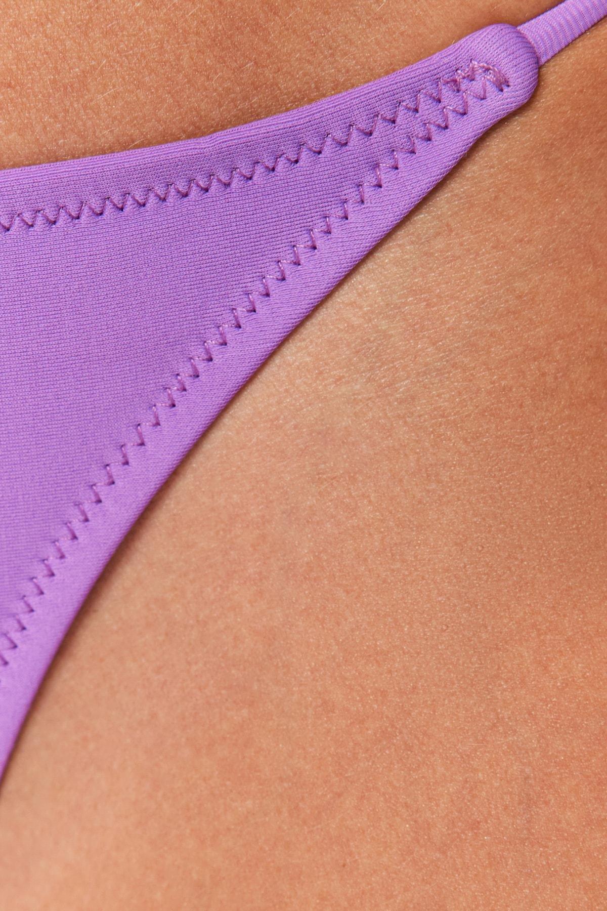 Purple Low Waist Bikini Bottom, Purple, large image number 4