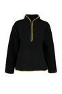 Trendyol - Black Plush Sports Sweatshirt