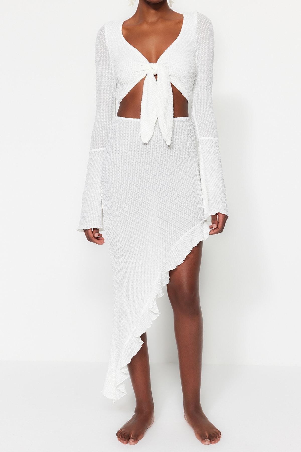 White Fitted Co-Ord Set, , large image number 3