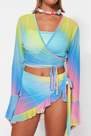Trendyol - Multicolour Printed Tulle Co-Ord Set