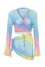 Trendyol - Multicolour Printed Tulle Co-Ord Set
