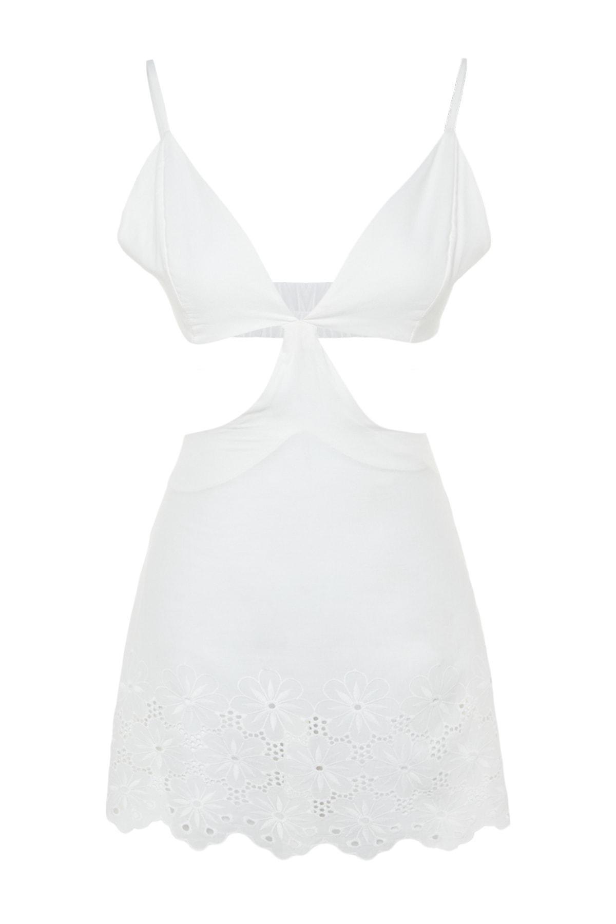 White A-Line Dress, , large image number 5