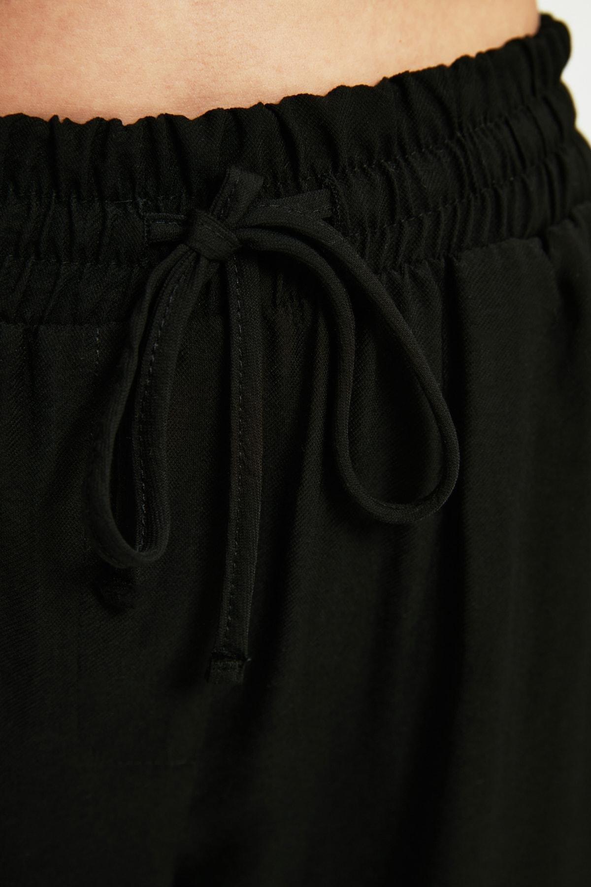 Black Joggers High Waist Pants, , large image number 3
