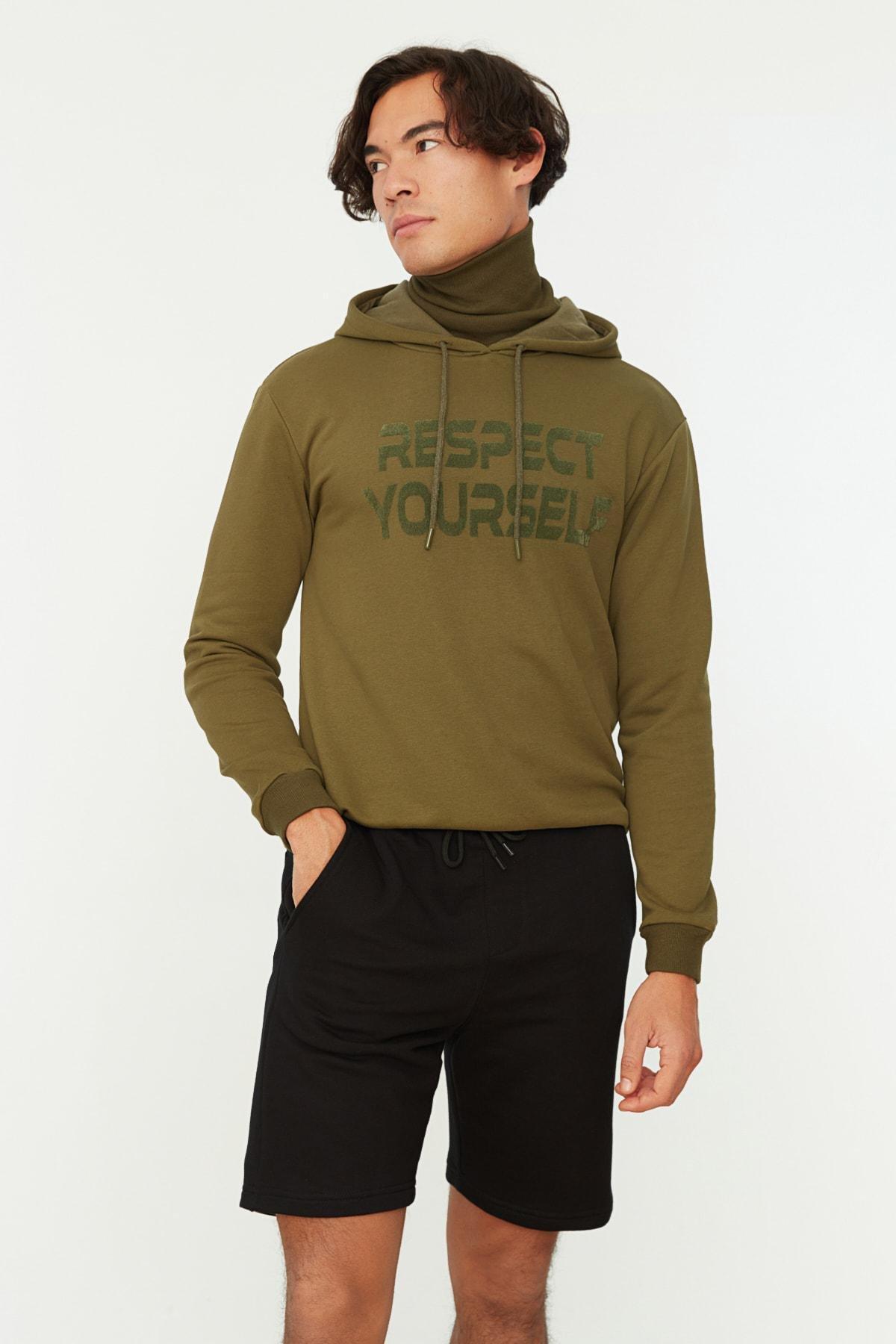 Black Normal Waist Straight Shorts, Black, large image number 0