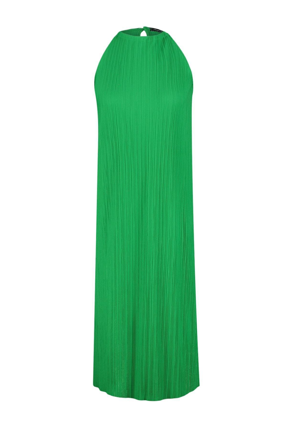 Green Halterneck Shift Dress, , large image number 4
