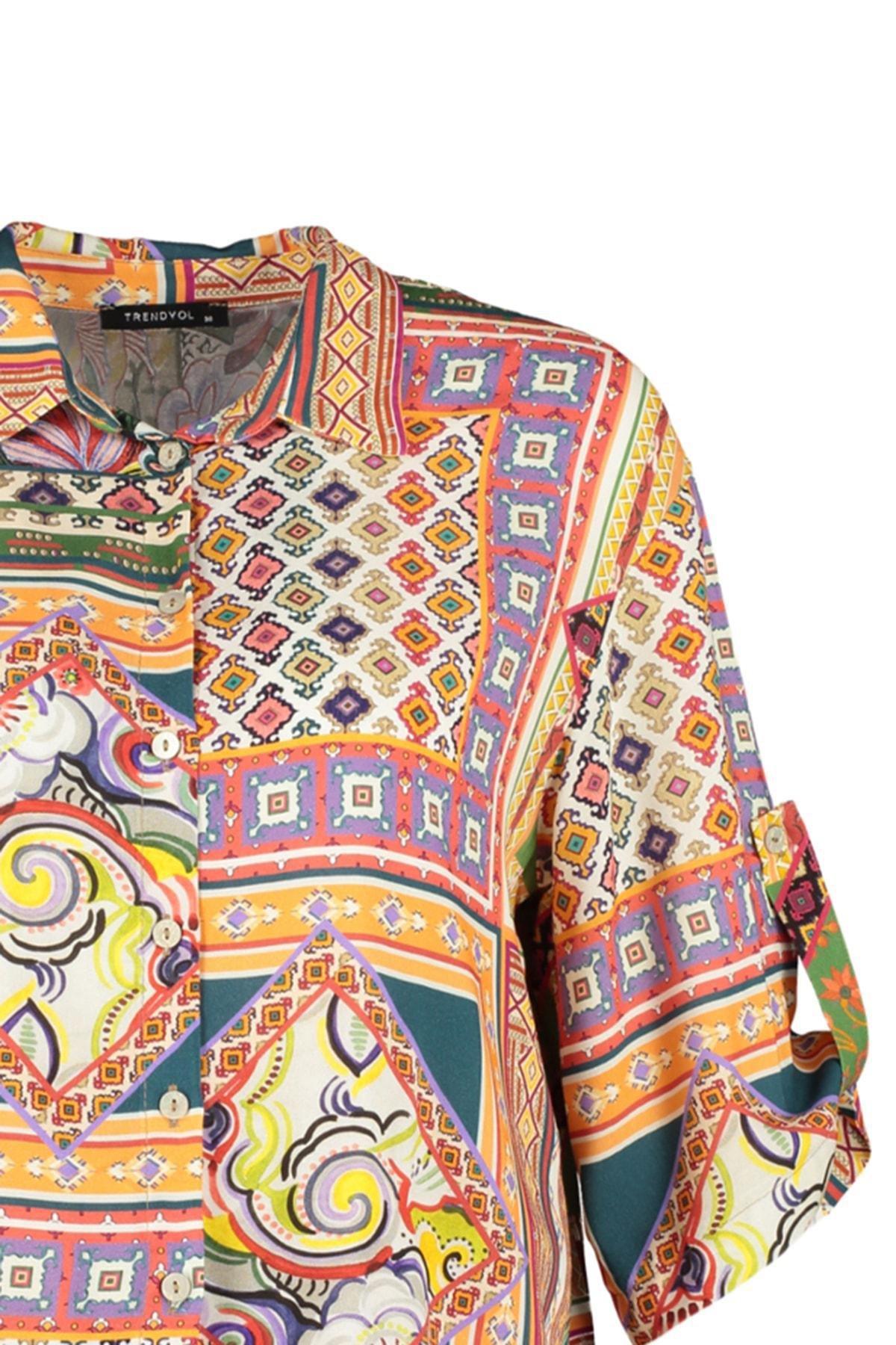 Multicolour Shirt Collar Co-Ord Set, , large image number 1