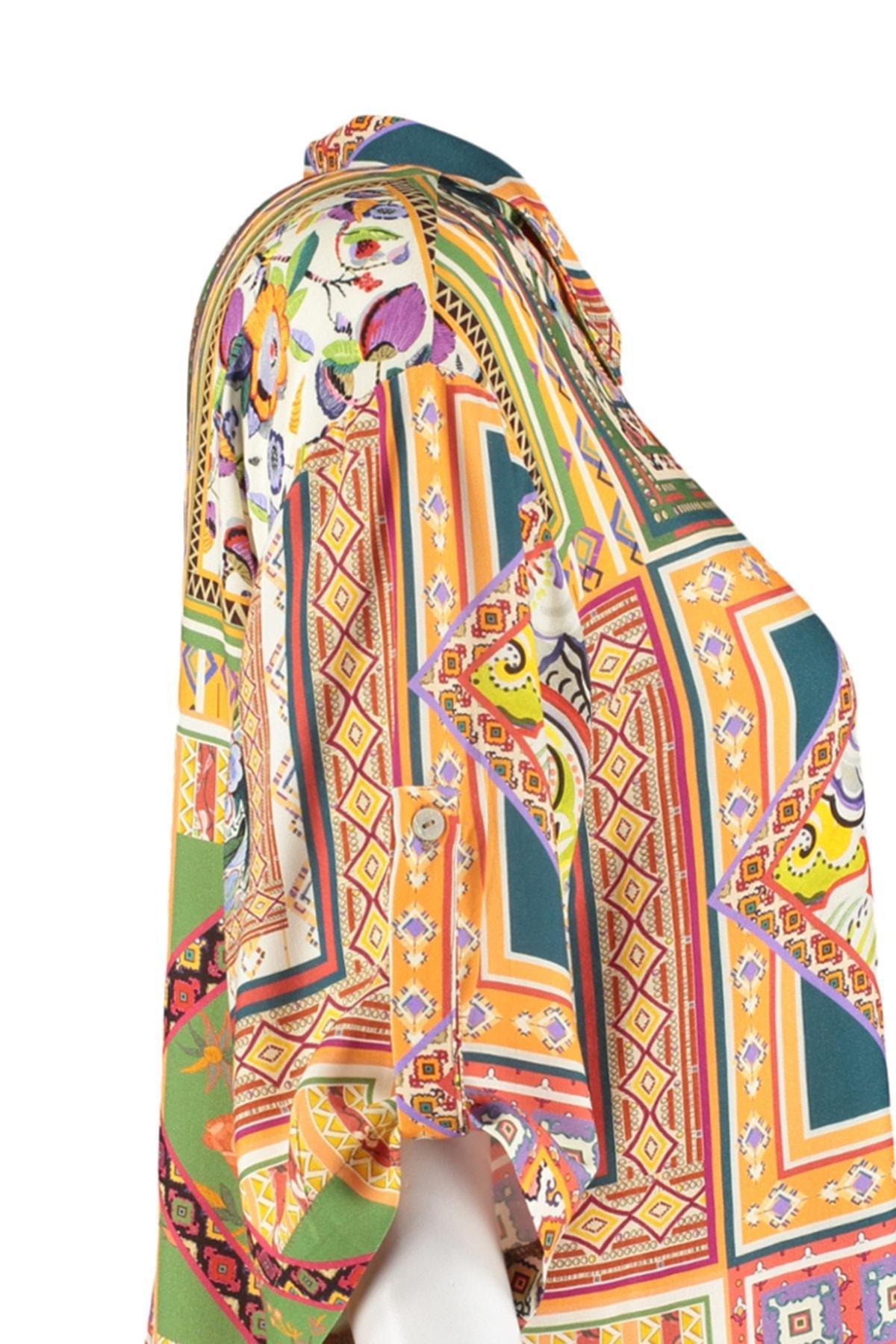 Multicolour Shirt Collar Co-Ord Set, , large image number 3