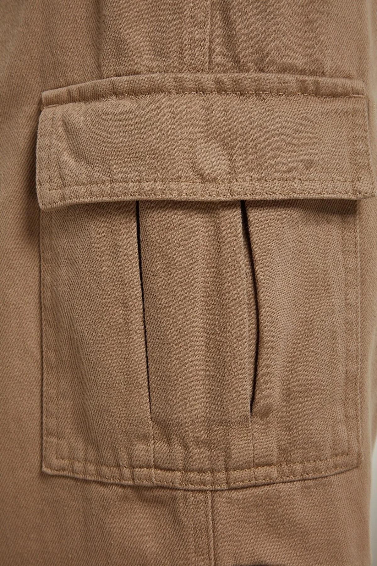 Beige Loose Pants, , large image number 6