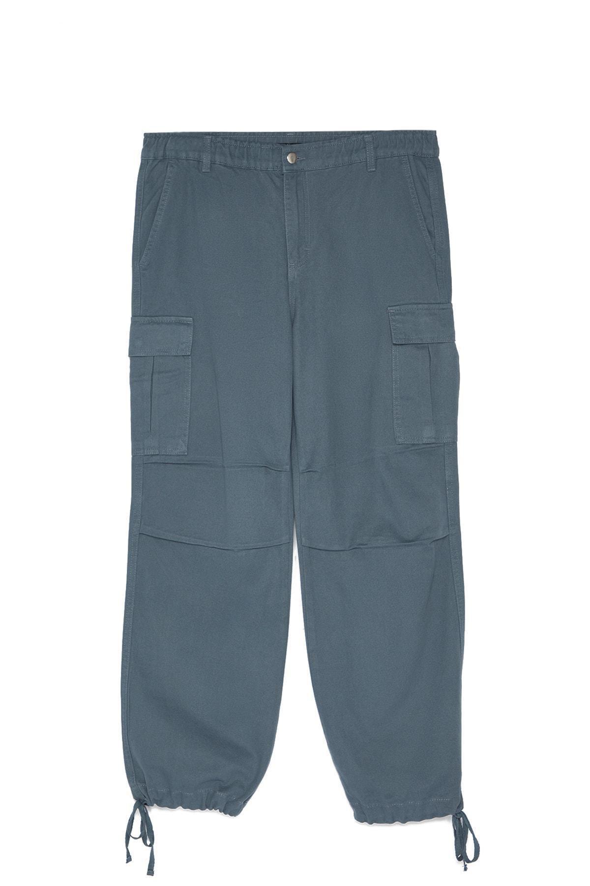 Grey Loose Fit Trousers, , large image number 5