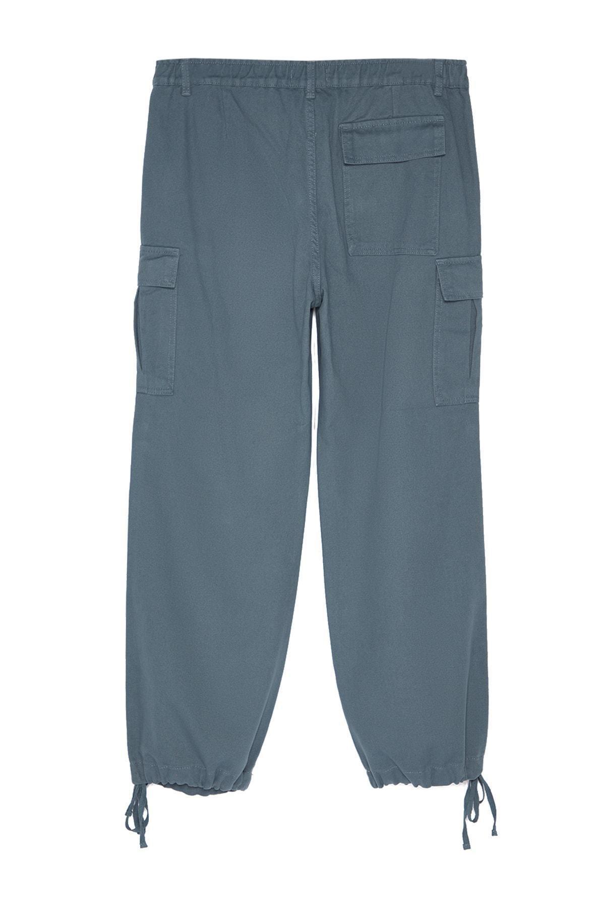 Grey Loose Fit Trousers, , large image number 6