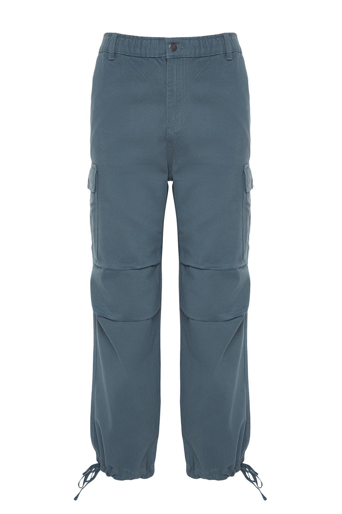 Grey Loose Fit Trousers, , large image number 8