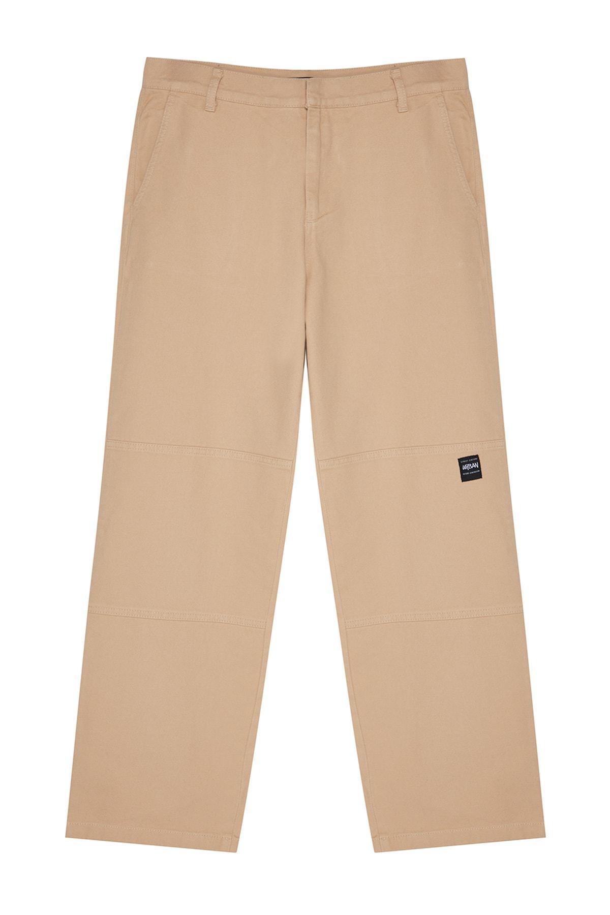 Trendyol - Beige Limited Edition Loose Fit Trousers