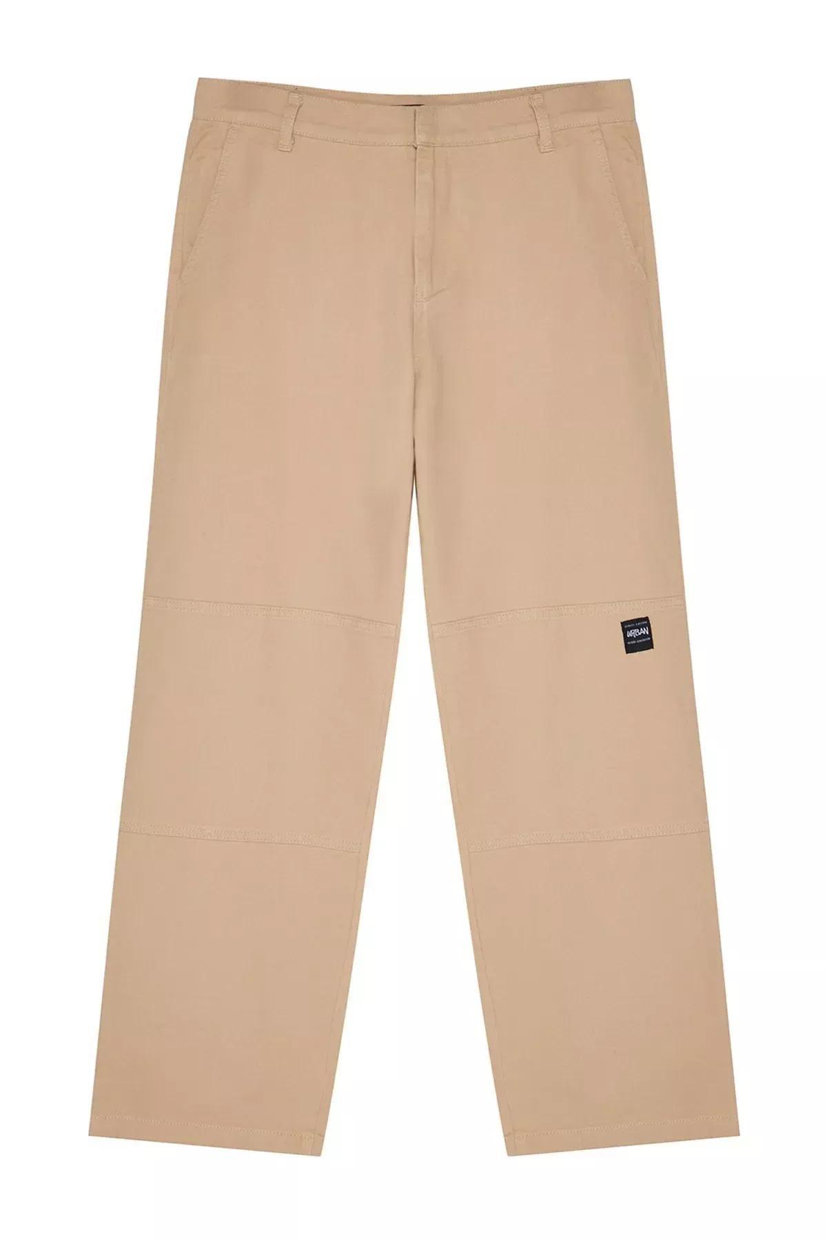 Beige Limited Edition Loose Fit Trousers, Mink, large image number 5