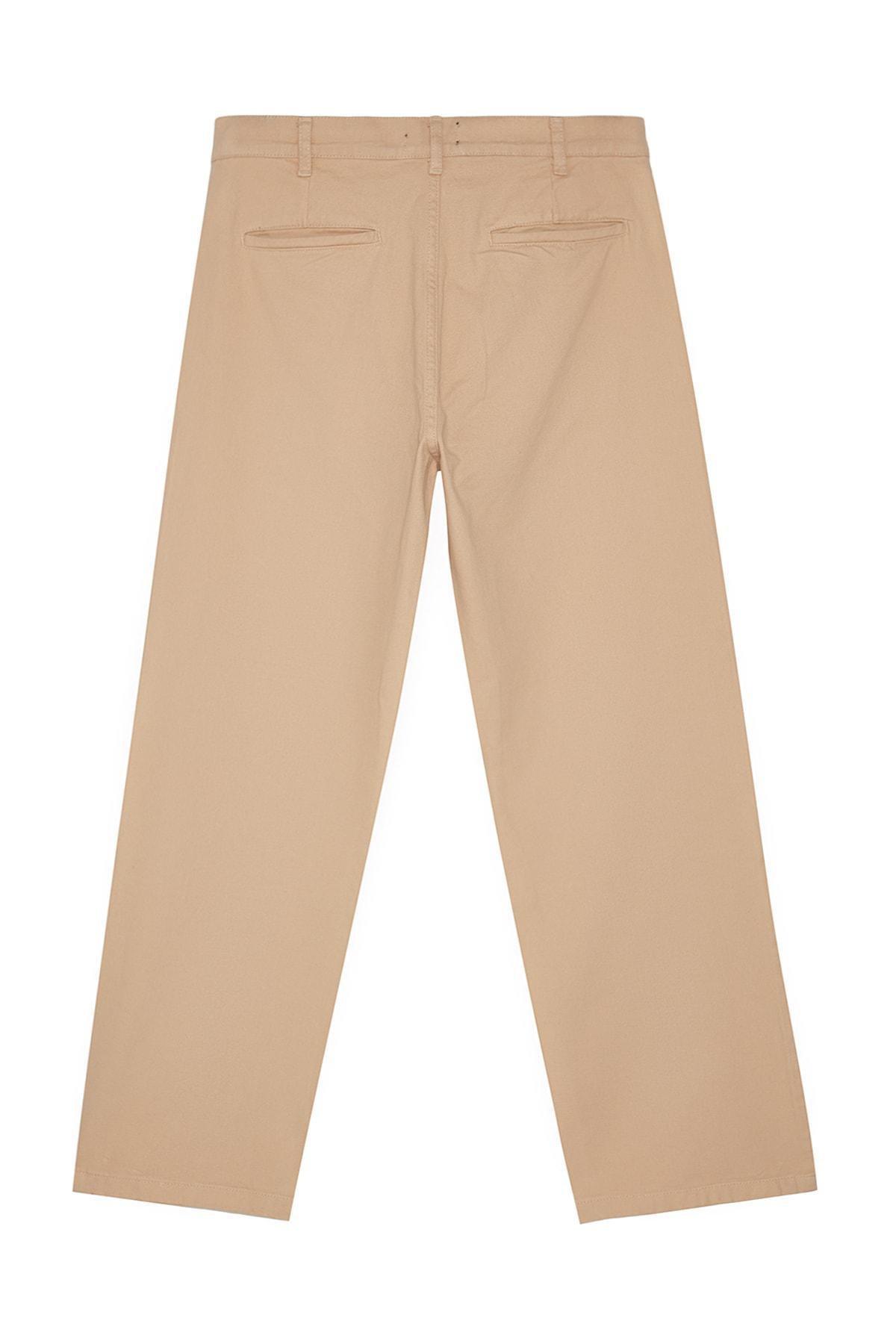 Trendyol - Beige Limited Edition Loose Fit Trousers