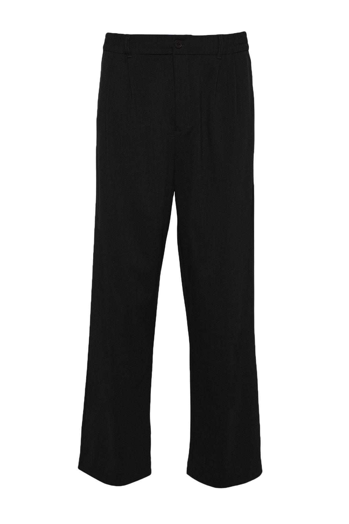 Black Wide Leg Pants, , large image number 4