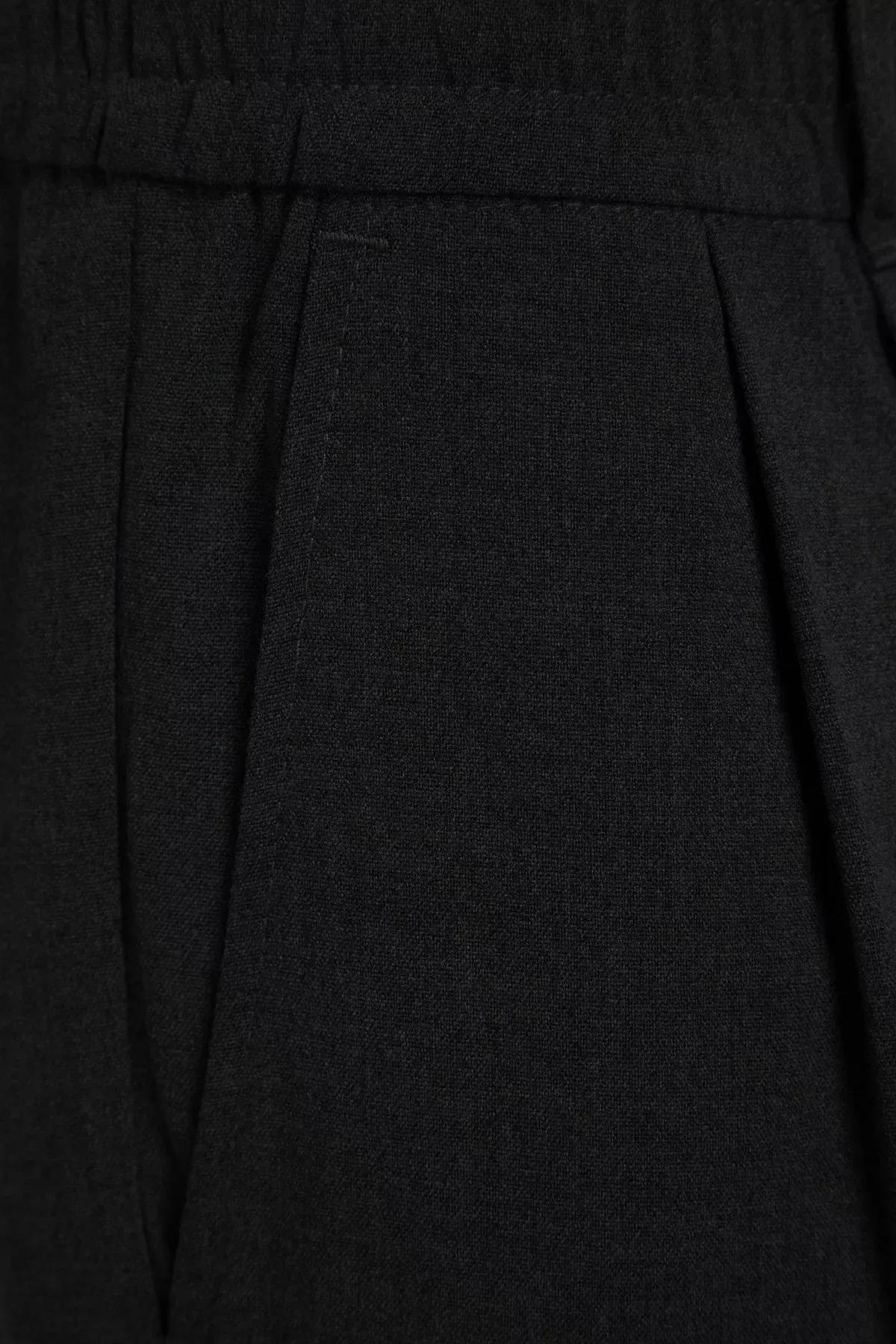 Black Wide Leg Pants, BLACK, large image number 10