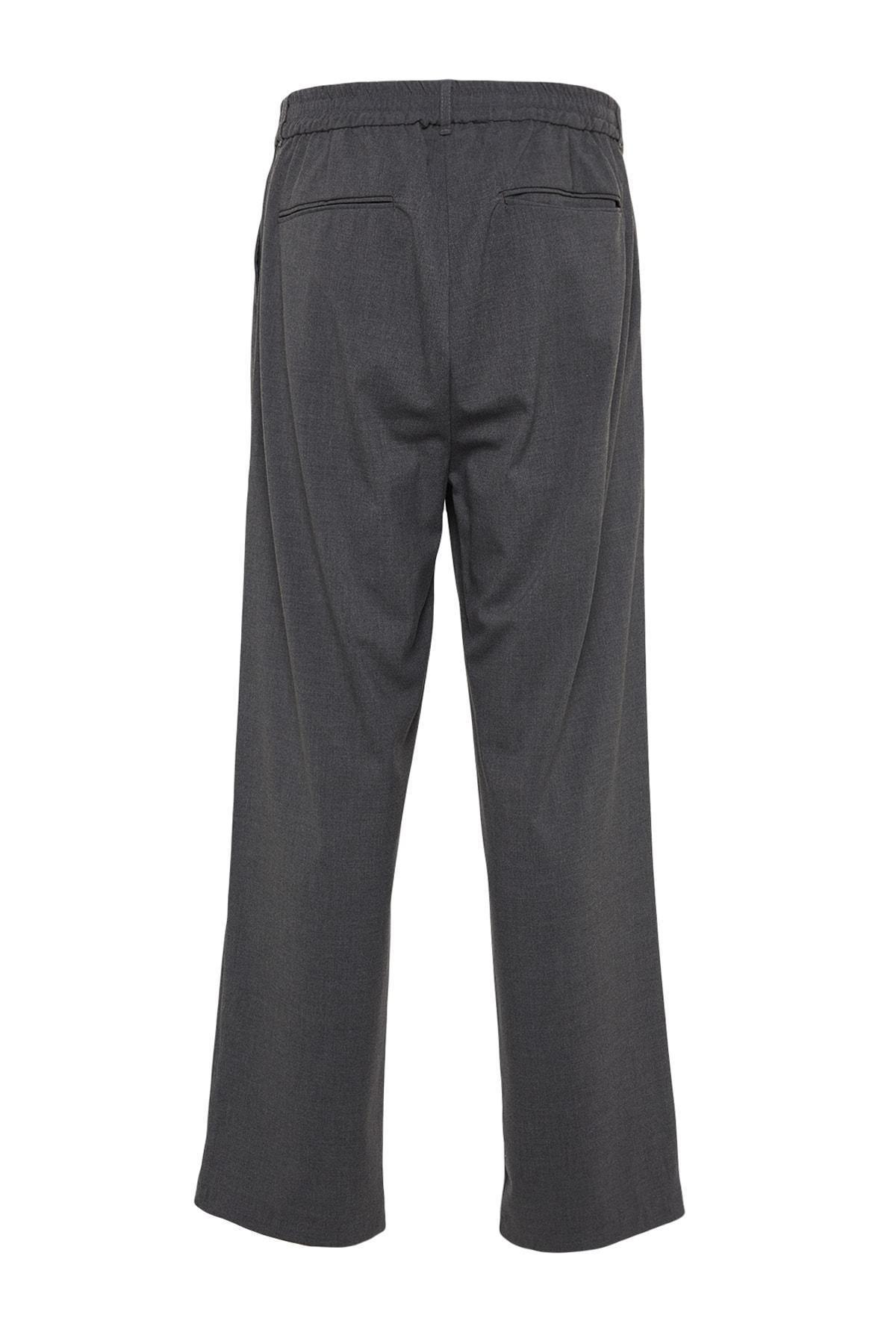 Trendyol - Gray Wide Leg Pants