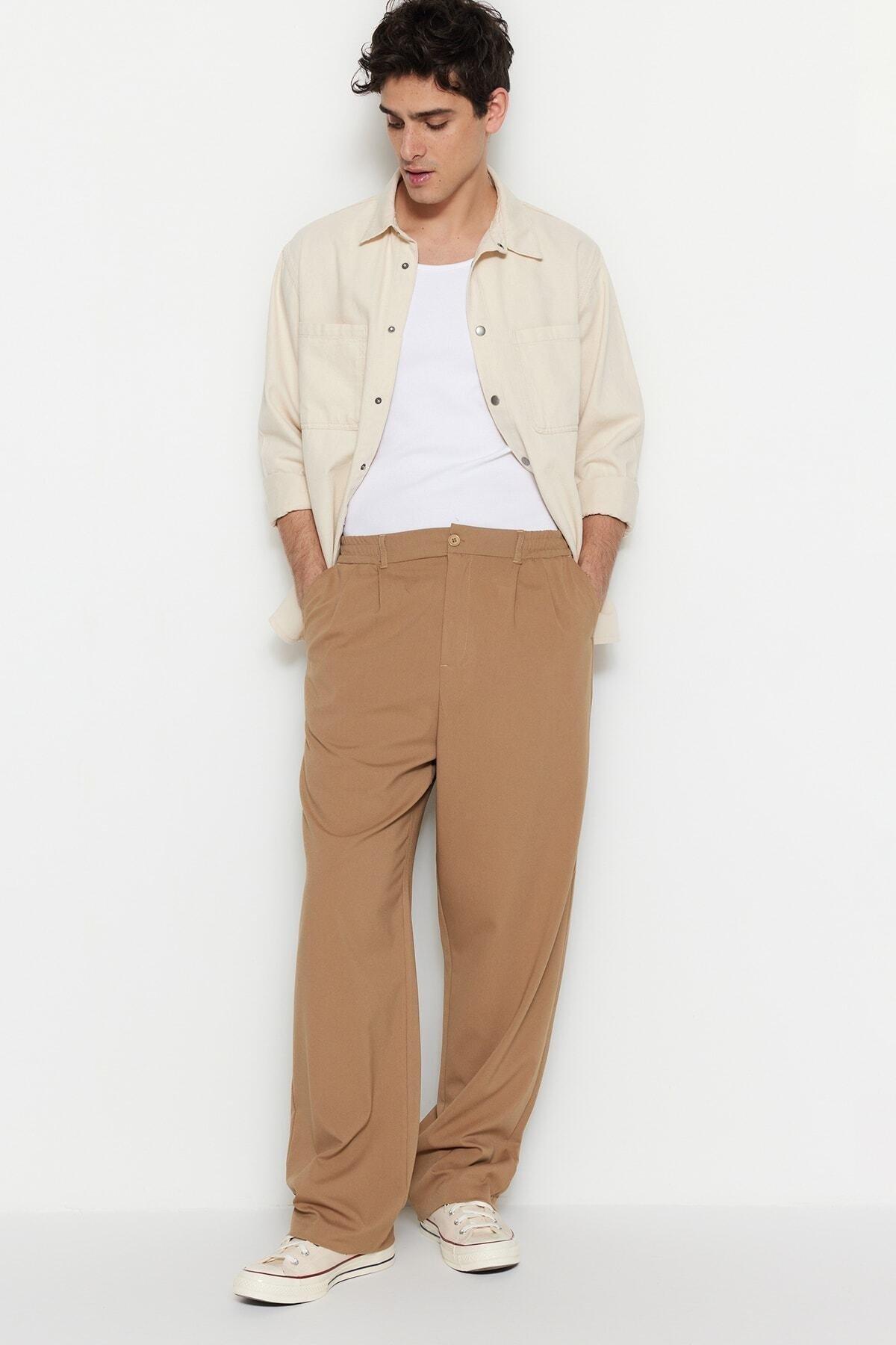 Brown Wide Leg Pants, , large image number 1
