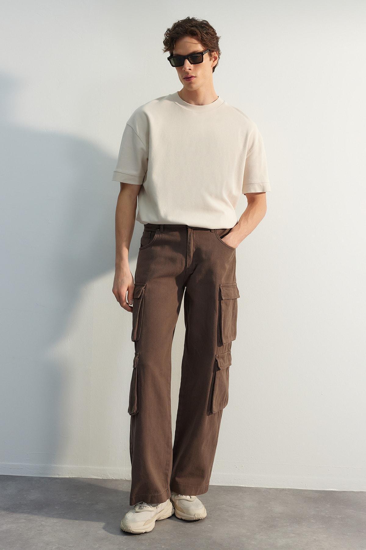 Trendyol - Brown Wide Leg Pants