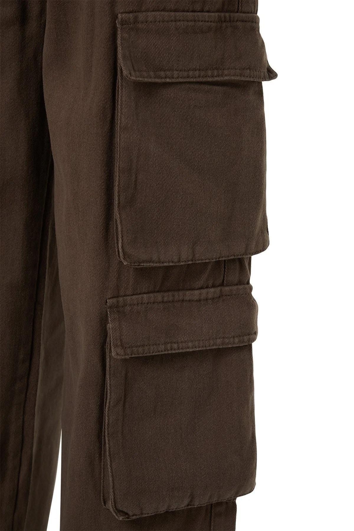 Brown Wide Leg Pants, , large image number 6