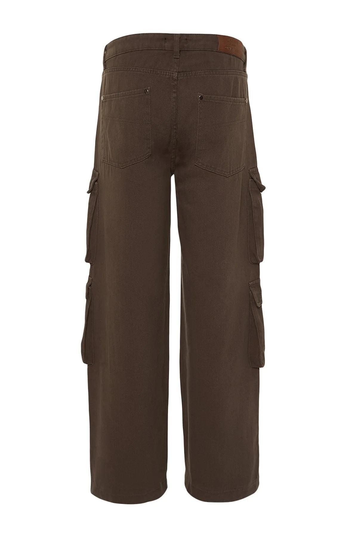 Brown Wide Leg Pants, , large image number 7