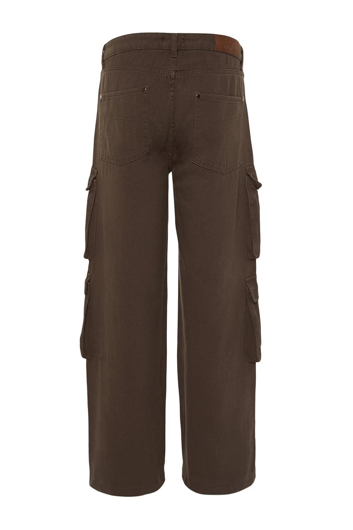 Trendyol - Brown Wide Leg Pants