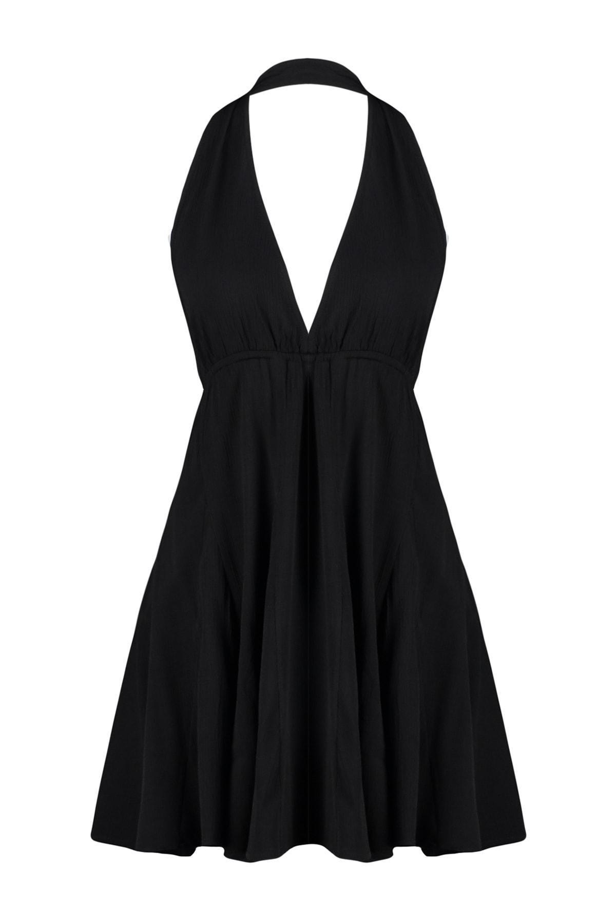 Black Smock Dress Dress, , large image number 5