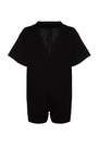 Trendyol - Black Oversize Woven Playsuit