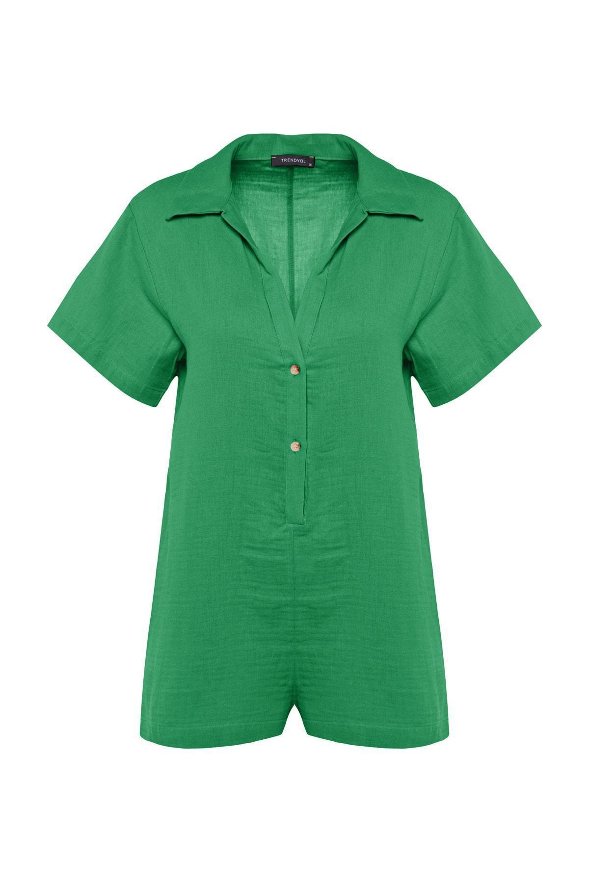 Trendyol - Green Relaxed Jumpsuit