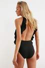 Trendyol - Black Ruffle Swimsuit