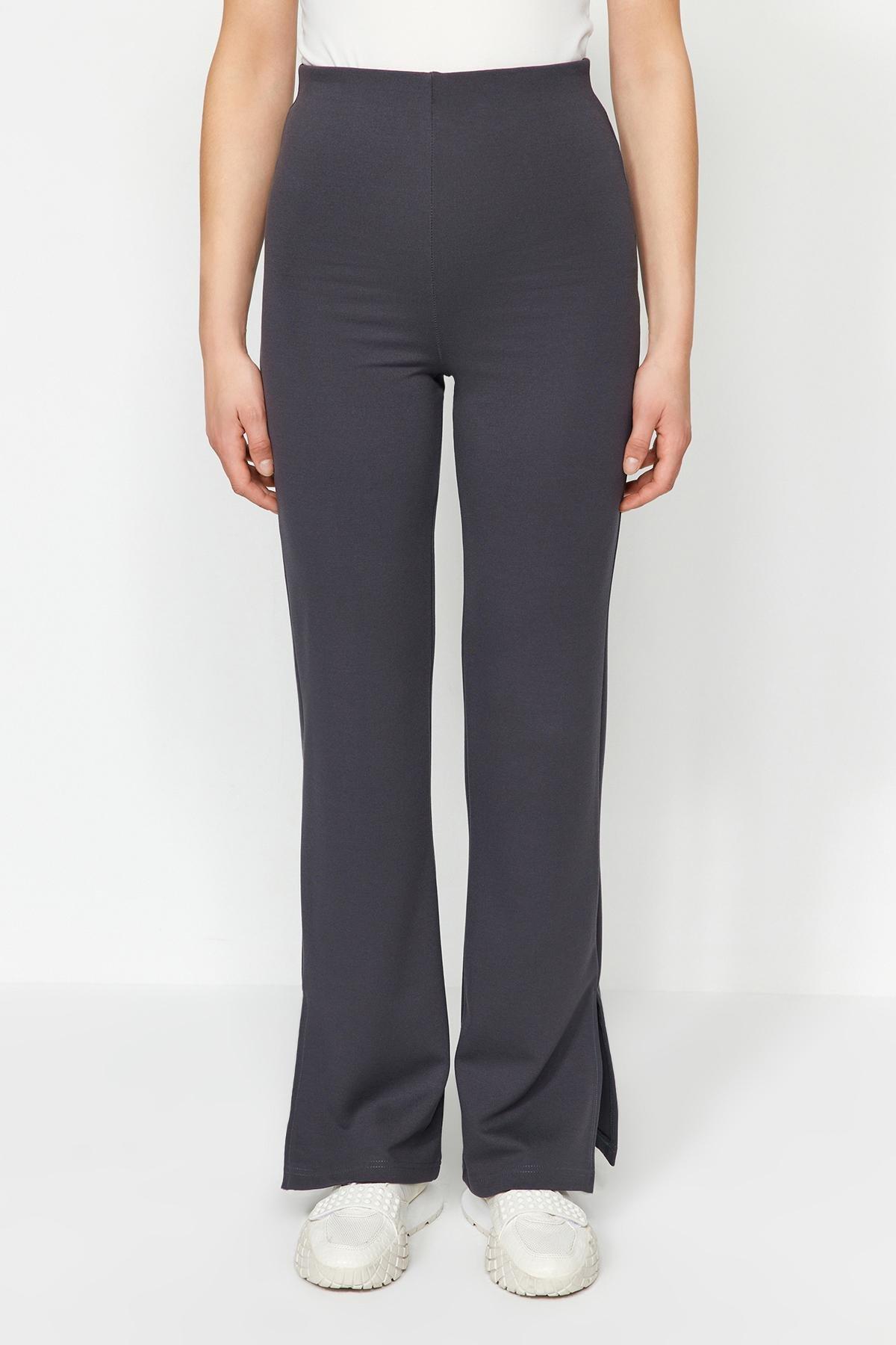 Grey Wide Leg Pants, , large image number 3