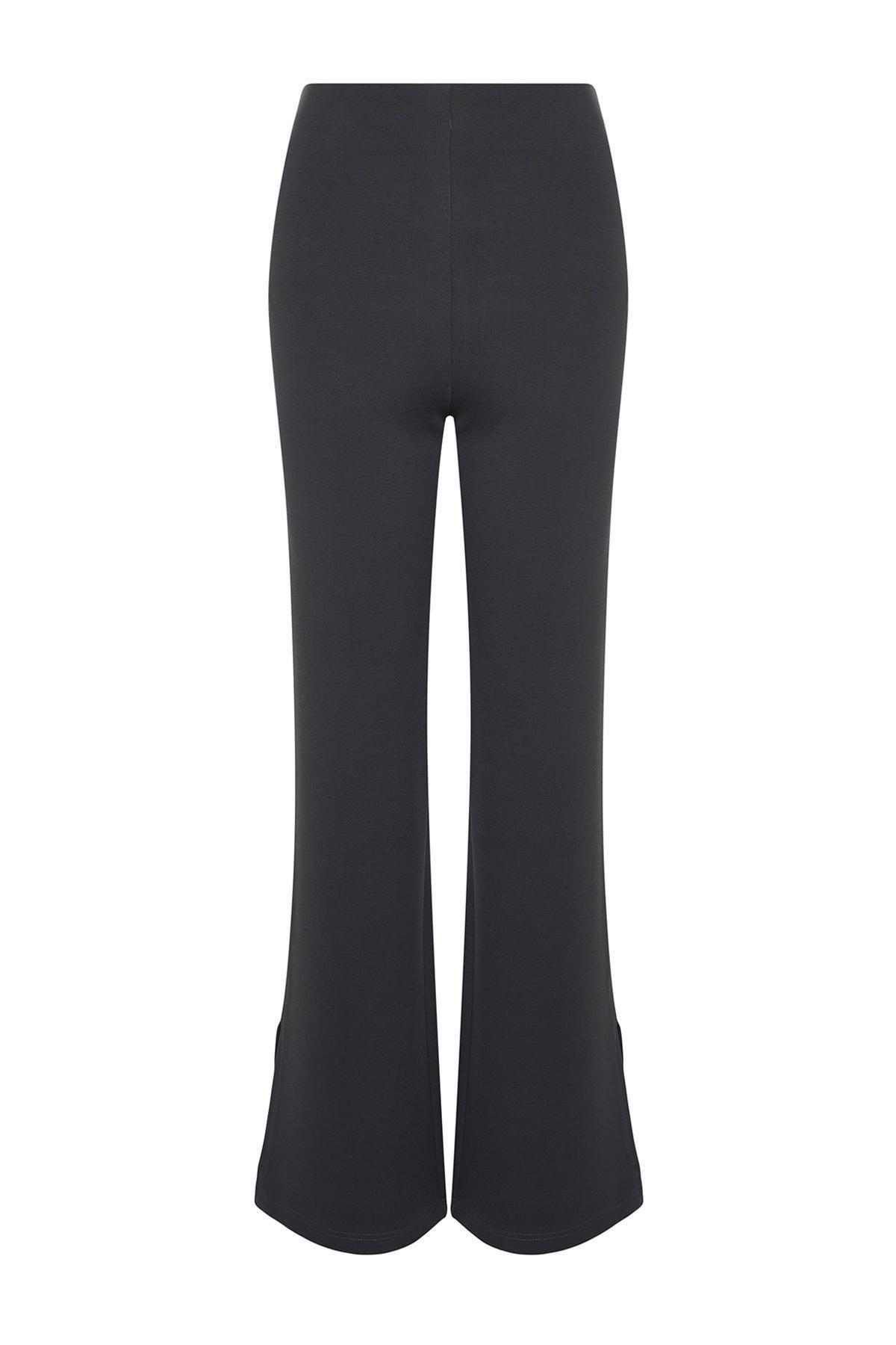 Grey Wide Leg Pants, , large image number 5