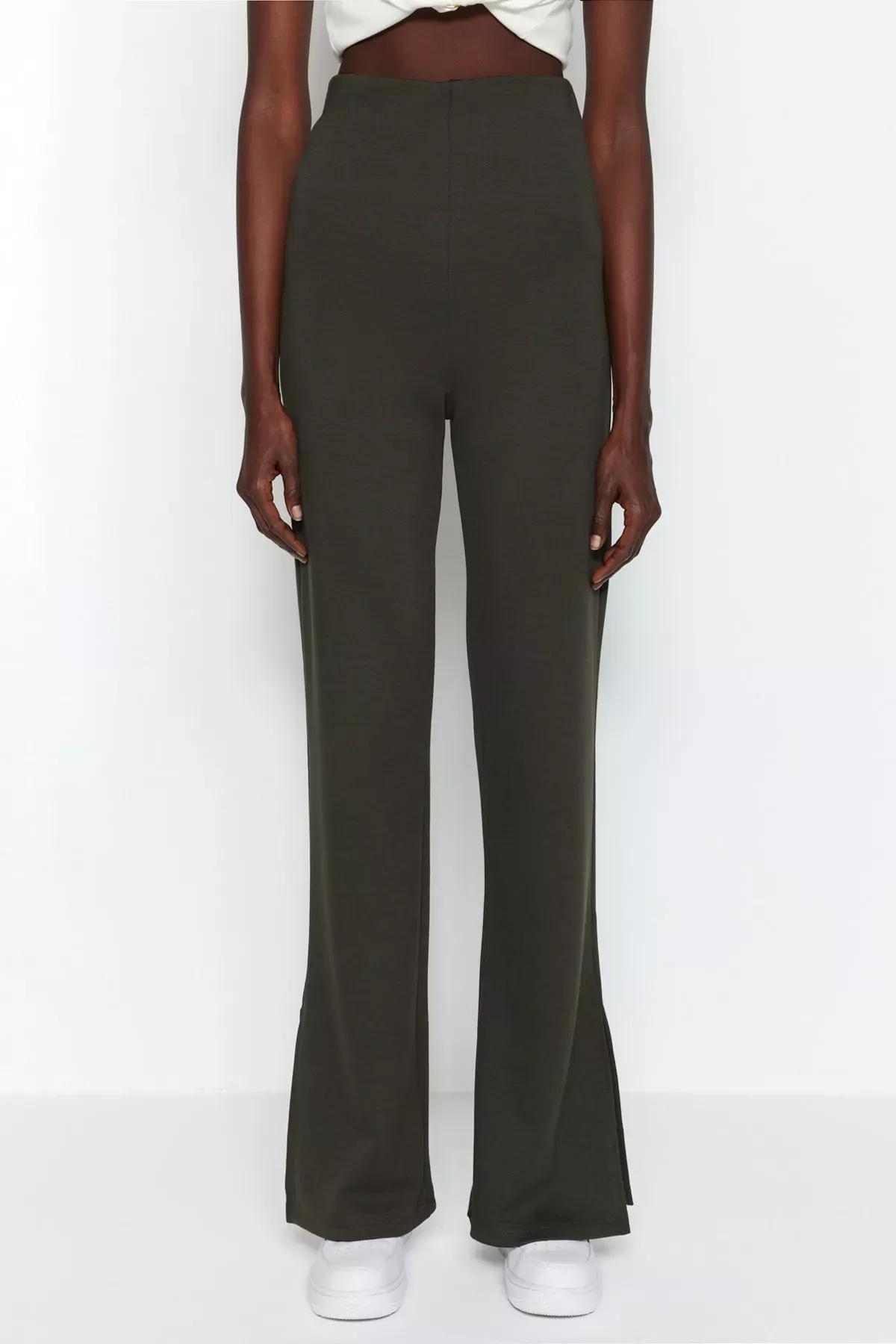 بنطال واسع من الأسفل، كاكي, Khaki, large image number 2