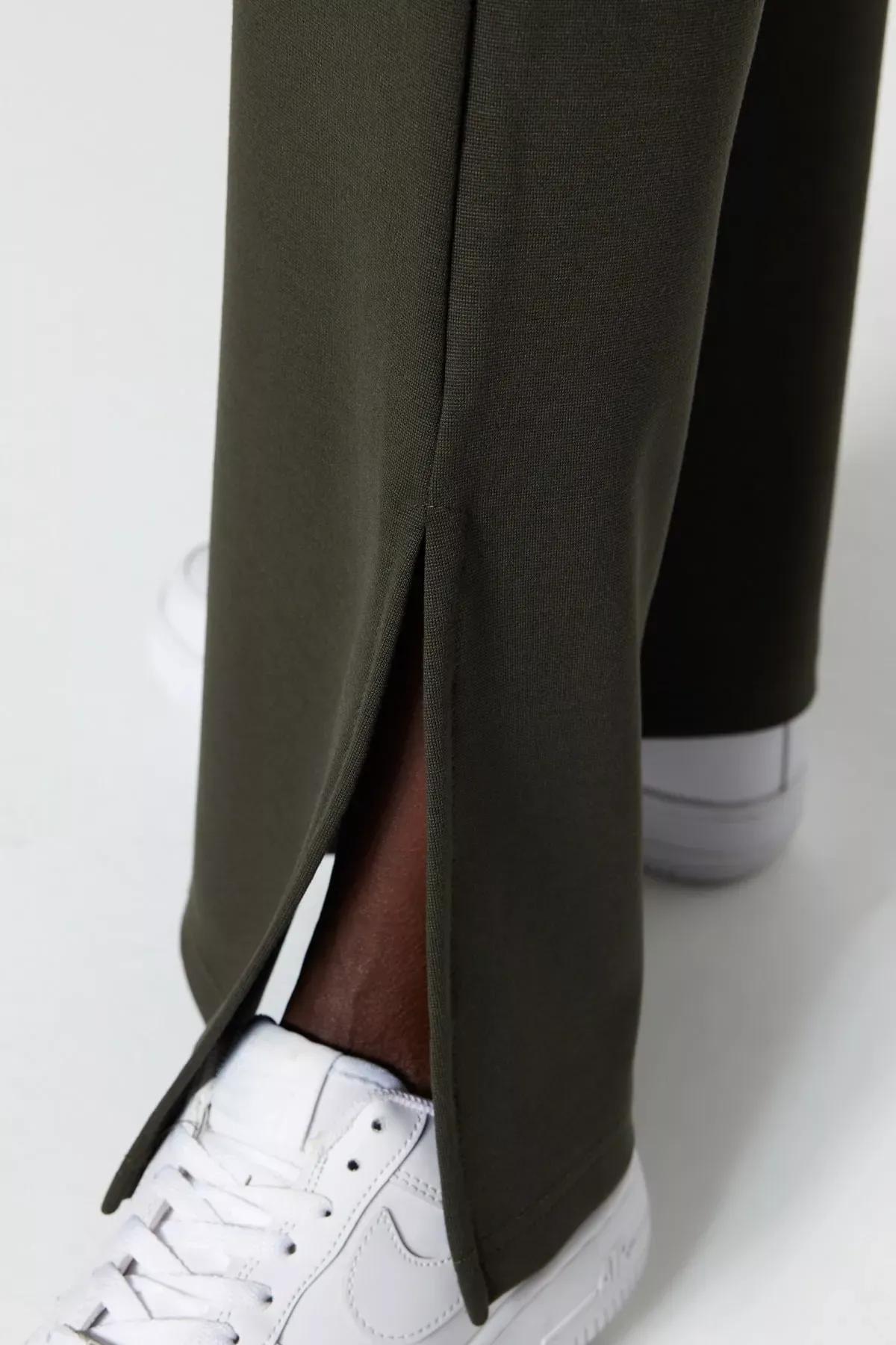 Khaki Flared Pants, Khaki, large image number 4
